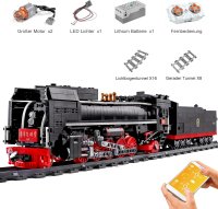 Mould King 12003 QJ Dampflokomotive + Motor & RC