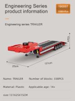 Mould King 19005T Pneumatic Trailer for 19005 Tieflader inkl. RC/Fernsteuerung