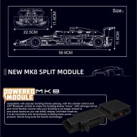 Mould King 13151 A.R F1 Racing Rennwagen inkl. RC/Fernsteuerung