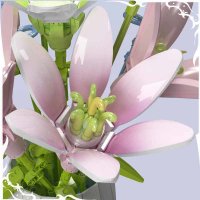 Mould King 10057 Vibrant Dream Liles Lilien Blumenstrauß