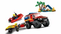 LEGO® City 60412 Feuerwehrgeländewagen mit Rettungsboot