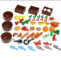 Klemmbausteine Minifigur Zubehör 50 Teile Kompatibel...