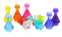 Klemmbausteine 5x Flasche bunt Lebensmittel Essen...