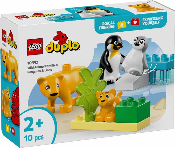 LEGO® DUPLO® 10442 Wildtier-Familien: Pinguine und Löwen