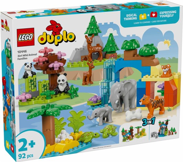 LEGO® DUPLO® 10446 Wildtier-Familien 3-in-1-Set