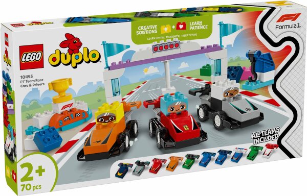 LEGO® DUPLO® 10445 F1® Team Rennautos mit Rennfahrern