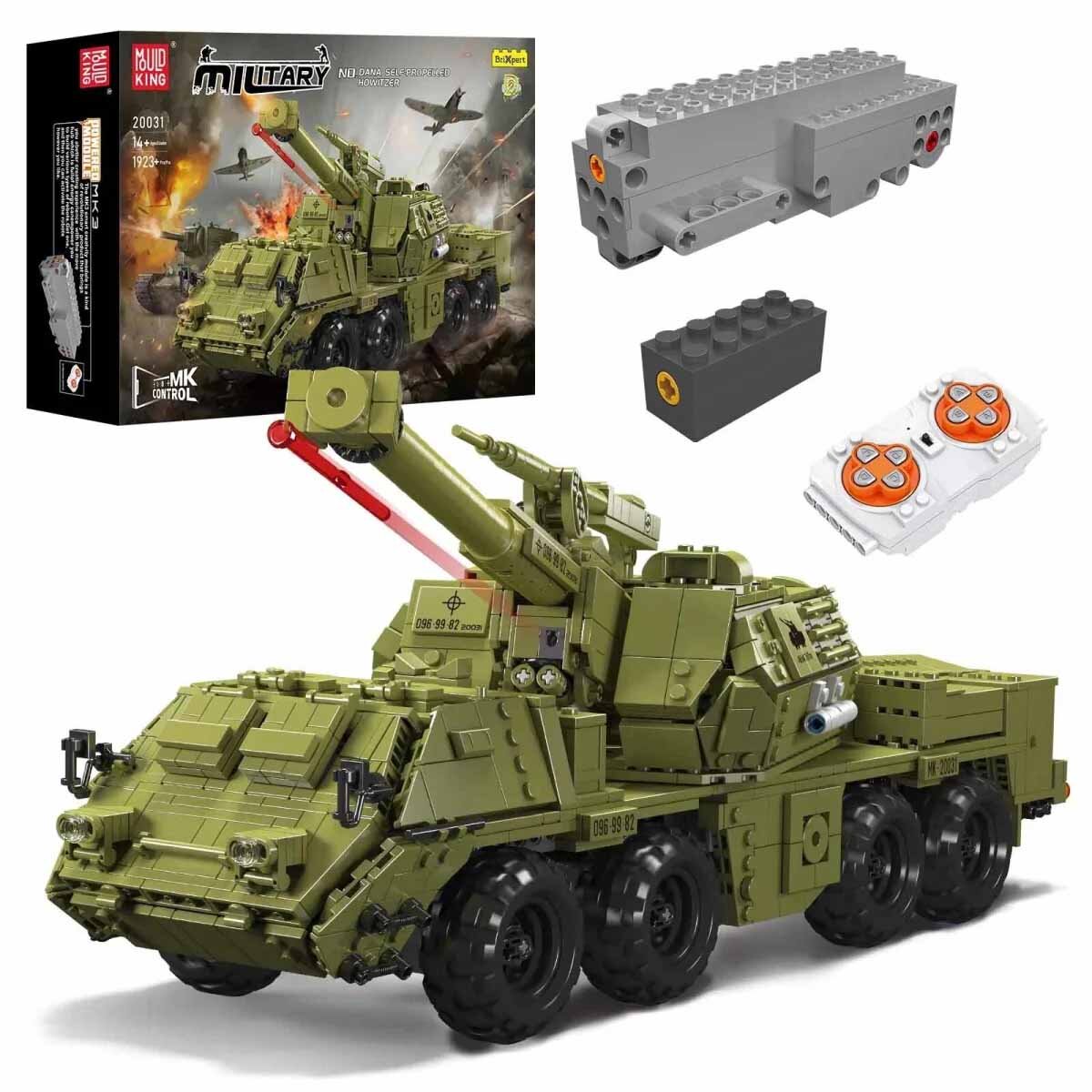 Mould King 20026 Technik Panzer Bausteine Modell, Remote Control Tank