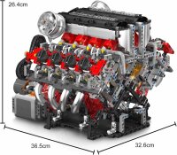 Mould King 10130 F488 V8 Engine