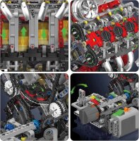 Mould King 10130 F488 V8 Engine