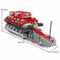 Mould King 10169 V12 Engine