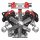 Mould King 10169 V12 Engine