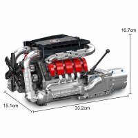 Mould King 10203 MB V8 Engine