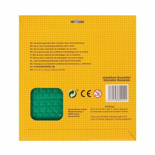 BR1CKS Bauplatte Bright Green 32x32