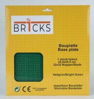 BR1CKS Bauplatte Bright Green 32x32