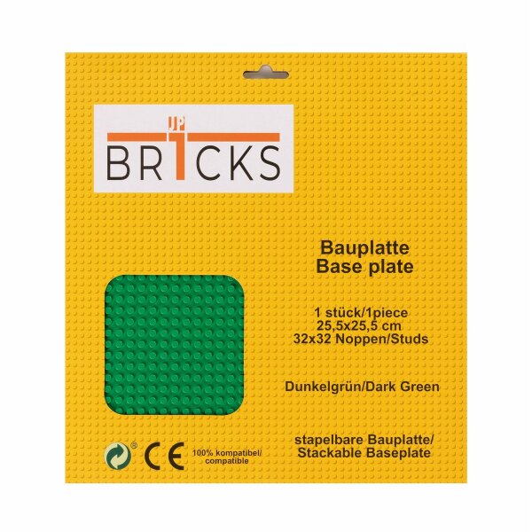 BR1CKS Bauplatte Dark Green 32x32