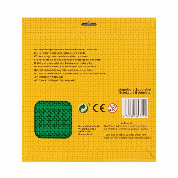 BR1CKS Bauplatte Dark Green 32x32 2er