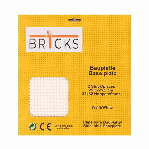 BR1CKS Bauplatte White 32x32 2er