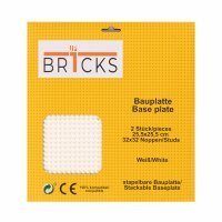 BR1CKS Bauplatte White 32x32 2er