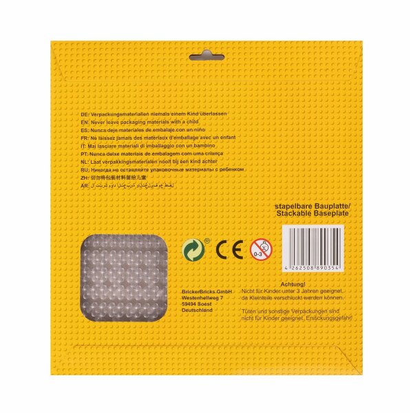 BR1CKS Bauplatte Transparent  32x32 2er