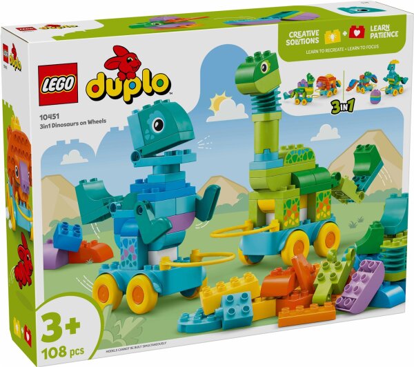 LEGO® DUPLO® 10451 Dinos auf Rädern 3-in-1-Set