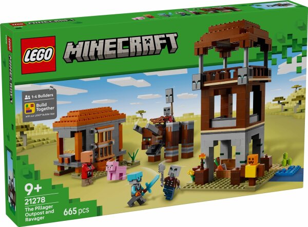 LEGO Minecraft 21278 Ein Verwüster am Plünderer-Außenposten