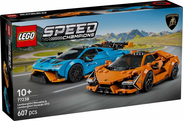 LEGO Speed Champions 77238 Lamborghini Revuelto und Huracán STO