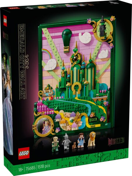 LEGO Wicked 75685 Emerald City Wandkunst