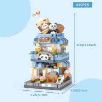 LOZ MINI BRICKS 8814 Panda-Cafe-Haus