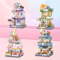 LOZ MINI BRICKS 8814 Panda-Cafe-Haus