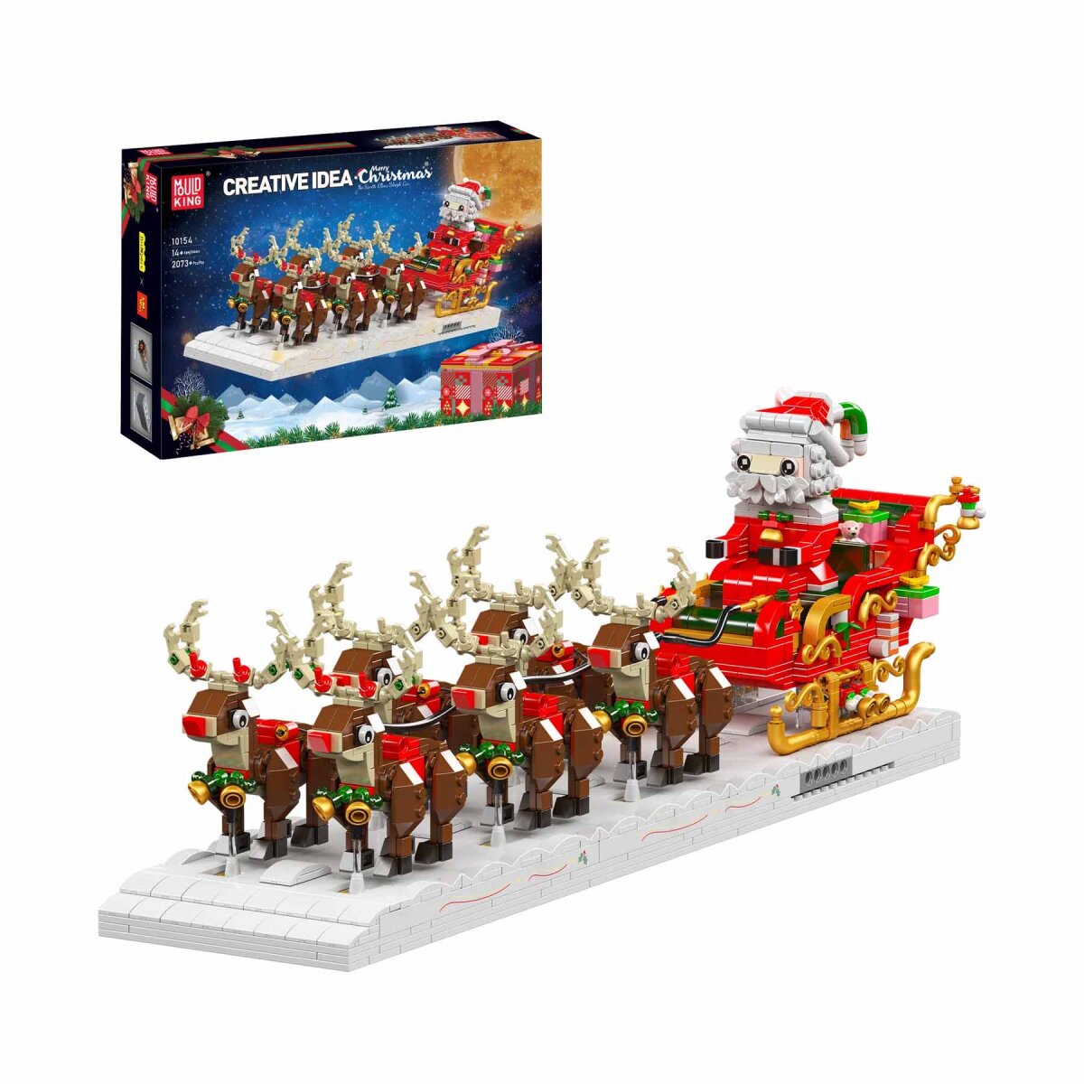 Mould King 10154 Santa Claus Sleigh, 79,84