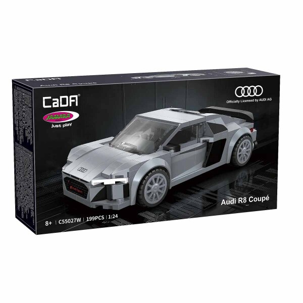 CaDA C55027W Audi R8 Coupé 1:24 grau Bricks