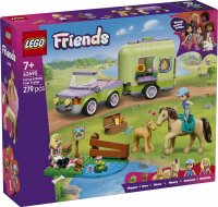LEGO Friends 42695 Pferd und Fohlen mit Pferdeanhänger