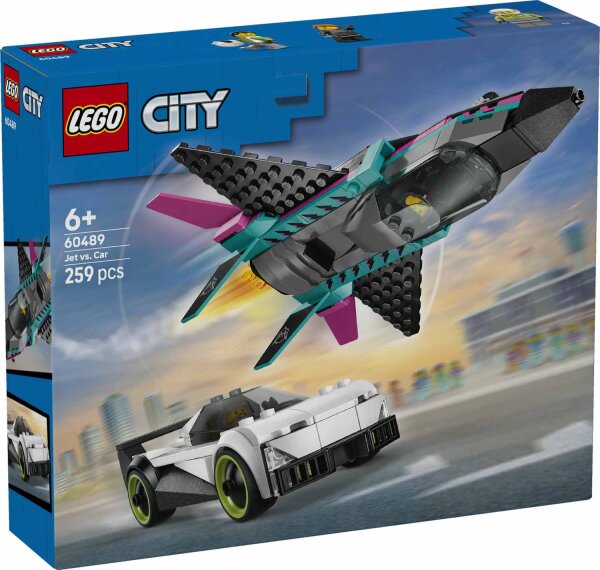 LEGO City 60489 Düsenflieger vs. Rennauto
