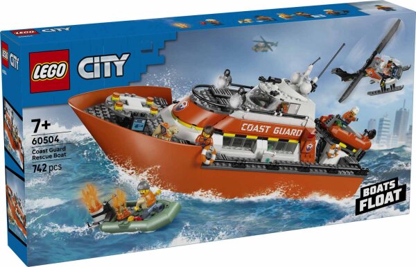 LEGO City 60504 Rettungsboot der Küstenwache mit Hubschrauber