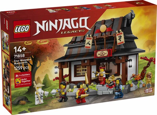 LEGO® NINJAGO 71858 15-jähriges Jubiläum der Vier-Waffen-Schmiede