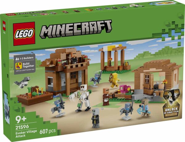 LEGO Minecraft 21596 Angriff des Magiers auf das Dorf