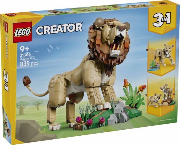 LEGO Creator 31386 Wilde Tiere: Majestätischer Löwe