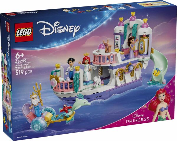 LEGO Disney 43299 Arielles Königliches Hochzeitsboot