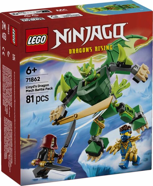 LEGO® NINJAGO 71862 Lloyds Drachen-Mech Battle Set