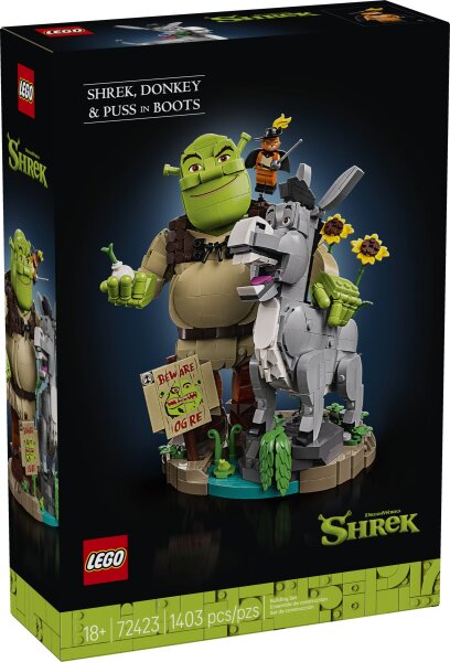LEGO Icons 72423 Shrek, Esel und Der Gestiefelte Kater