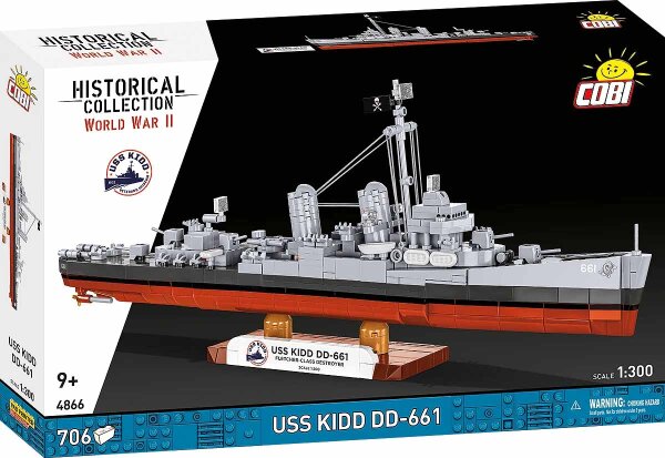 COBI 4866 USS KIDD DD-661