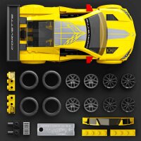 MATTEL BRICK SHOP JKR19 Brick Shop Hot Wheels™ ’20 Corvette™ C8.R